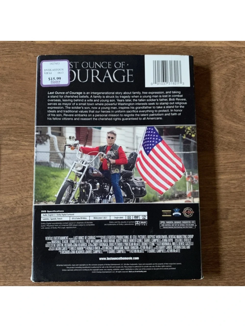Last Ounce of Courage (Black) DVD